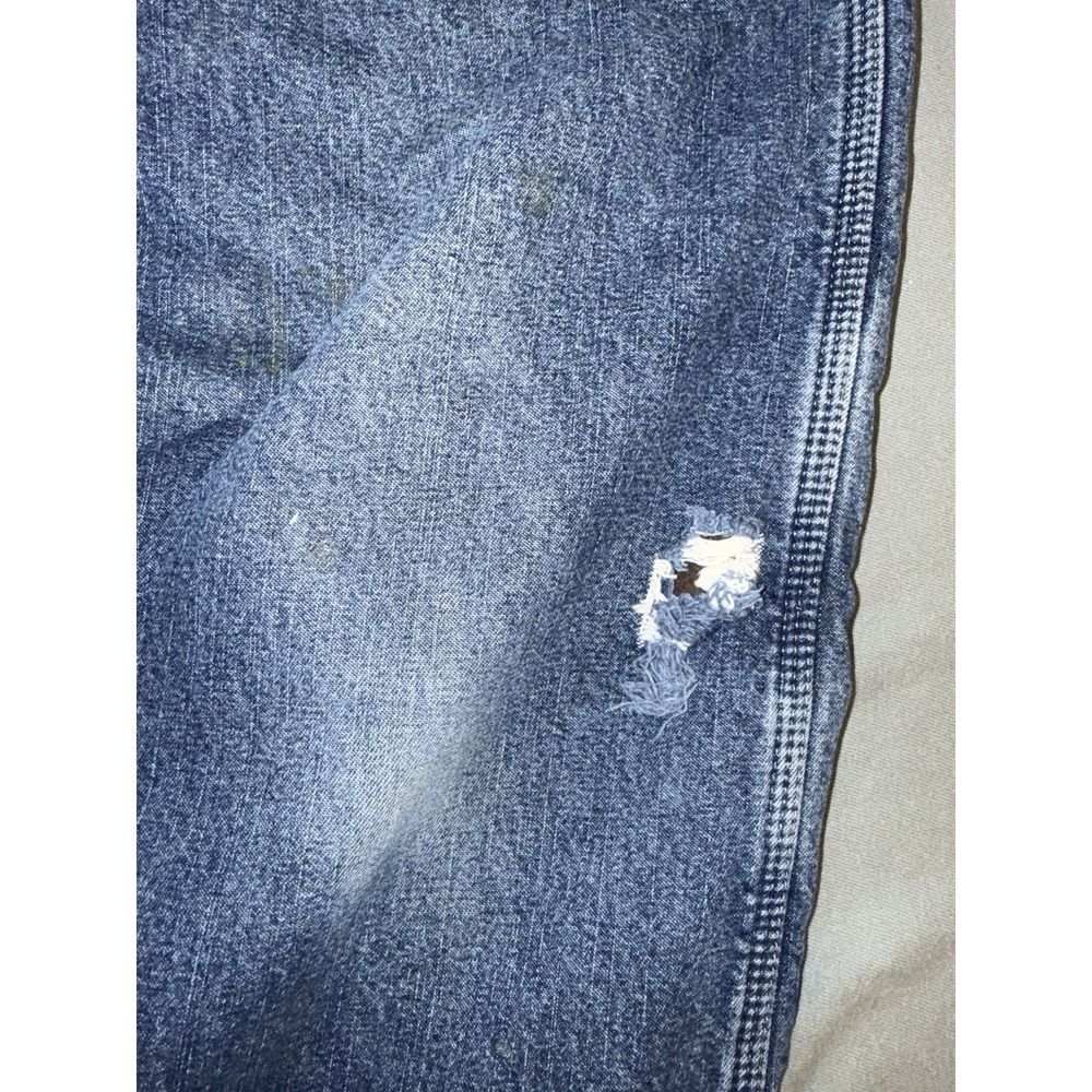 Men's Wranger Fleece Lined Carpenter Work Jeans Blue Size 36x30 - Picture 4 of 9